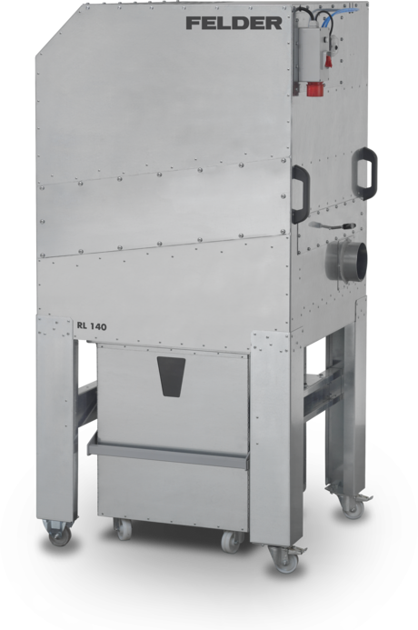 dust extractors - extraction units rl 140 - o 140 mm felder wood panel plastic