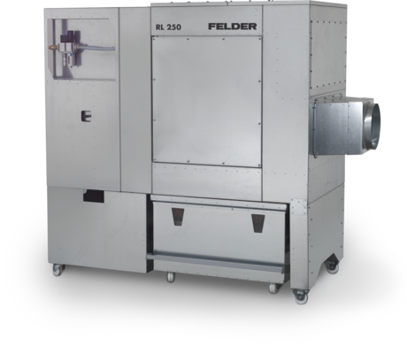 dust extractors - extraction units rl 250 - o 250 mm felder wood panel plastic