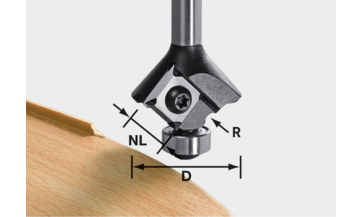 Abrundfräser-Wendeplatten S8 HW R2 D28 KL12,7 MFK