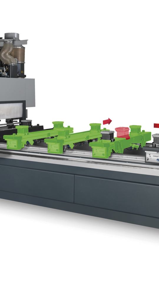 Centro de mecanizado CNC profit H200 Augmented Reality Format4 Felder Group Mecanizado de madera