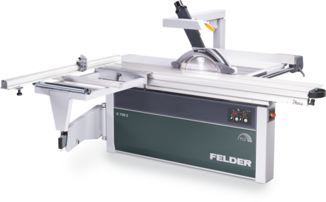 sierras circulares y escuadradoras k 740 s pcs felder madera panel plastico