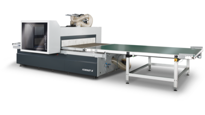 Centre d'usinage CNC profit H80 vue frontale Format4 Felder Group travail du bois