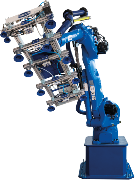 automation - material handling 6 axis robotics format4 panel plastic