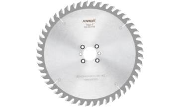 Lame de scie circulaire avec support d'agrégat