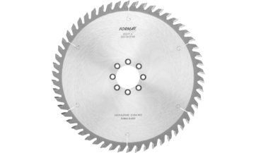 Lame de scie circulaire avec support d'agrégat