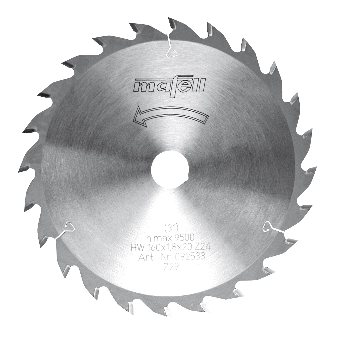 Žagin list HW Ø 160 mm