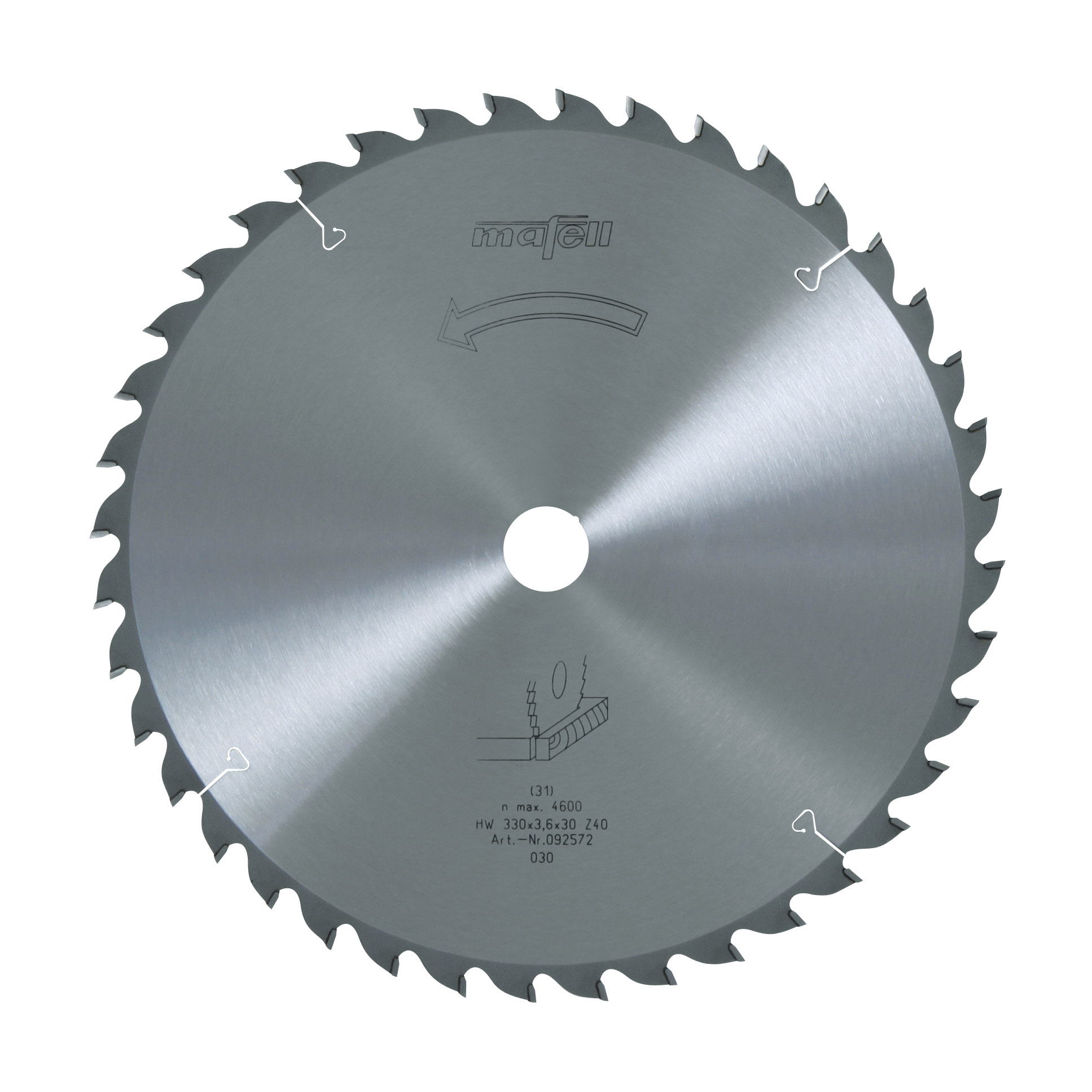 KOMPLET: Tesarska ročna krožna žaga MKS 130 Ec z vodilno tirnico F 160 in žaginim listom HW Ø 30 mm, 40 zob