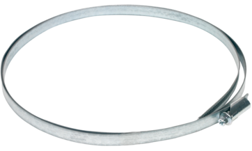 Tension strap for dust filter clamping