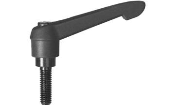 Adjustable clamping lever with screw set and side holes
