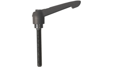 Adjustable clamping lever with screw set and side holes