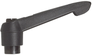 Adjustable clamping lever with nut lock