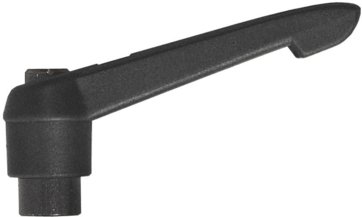 Adjustable clamping lever with nut lock