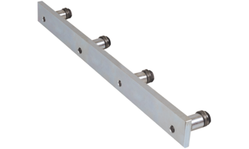 Aufnahmesystem für Tischverlängerung, F-Koppelung