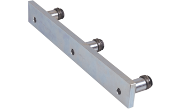 Coupling system for table extension, F-coupling