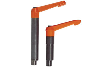 Adjustable clamping lever with eccentric set for A-table lock