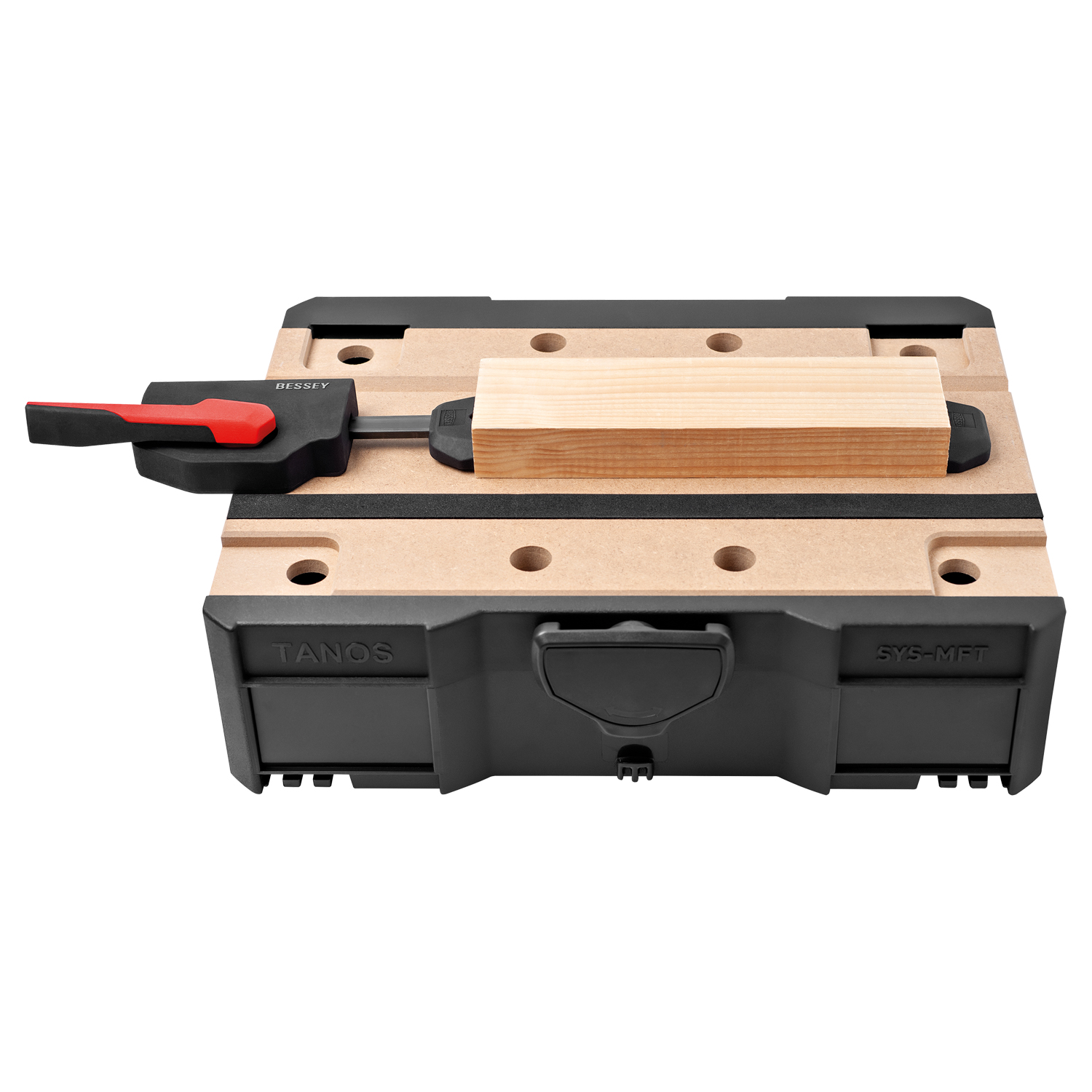 BESSEY® horizontalna potezna spona | mizni kavelj in narebrena matica