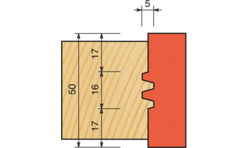 Nóż profilowy do frezu Hammer