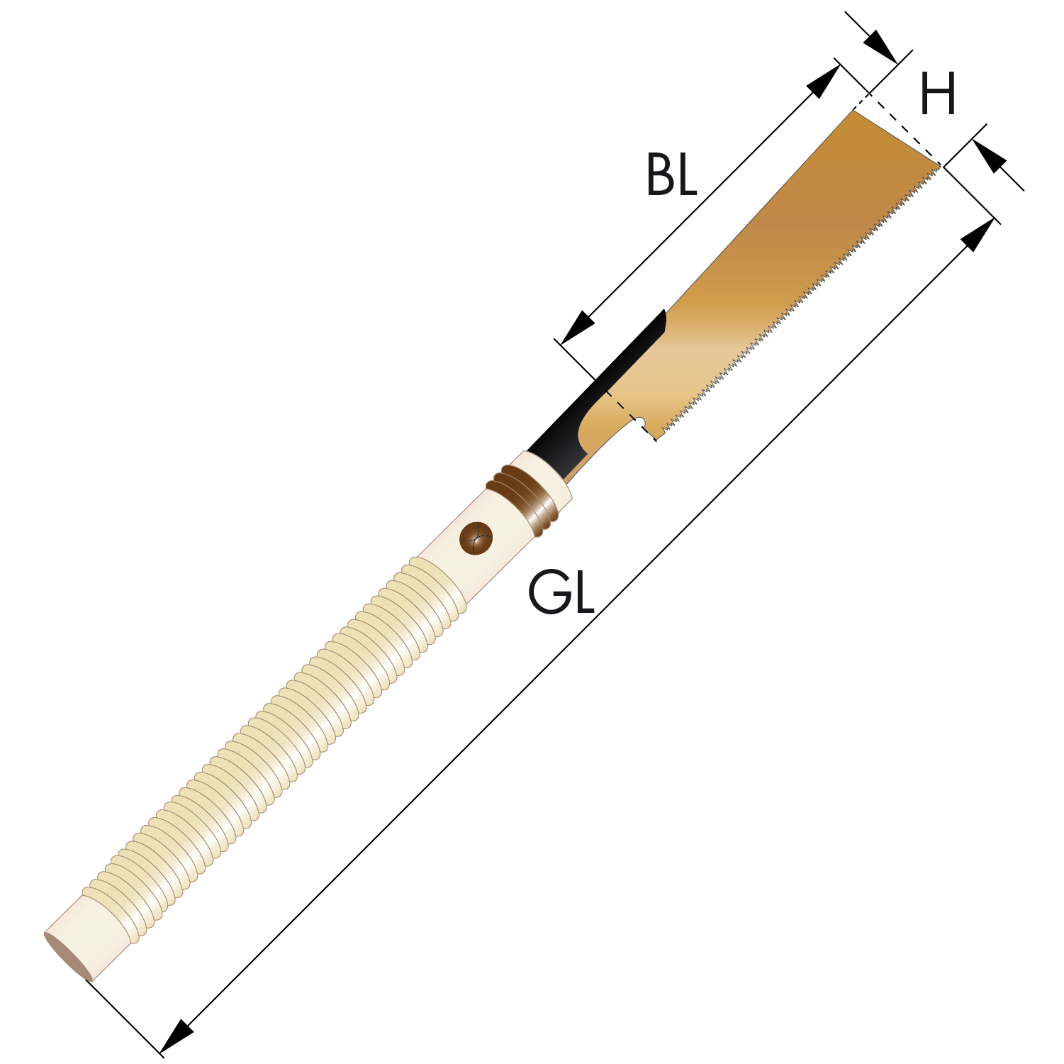 Japonska žaga "Kugihiki Gold"