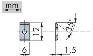 Omkeermessen | Breedte 12 mm