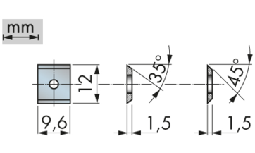 Reversible Blade | Width 12 mm