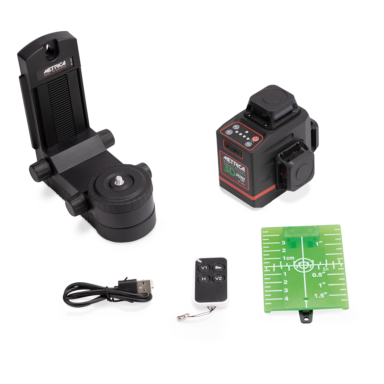 Laserska nivelirna naprava Metrica 3D Mini Green
