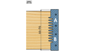 Profile knife for mini V-teeth cutter 04.0.172