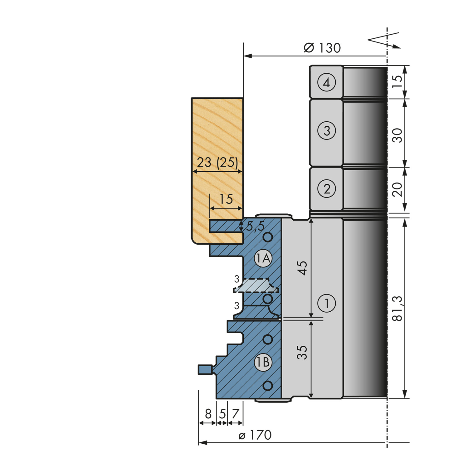 Rezkar za okvire vrat| Ø 170 mm