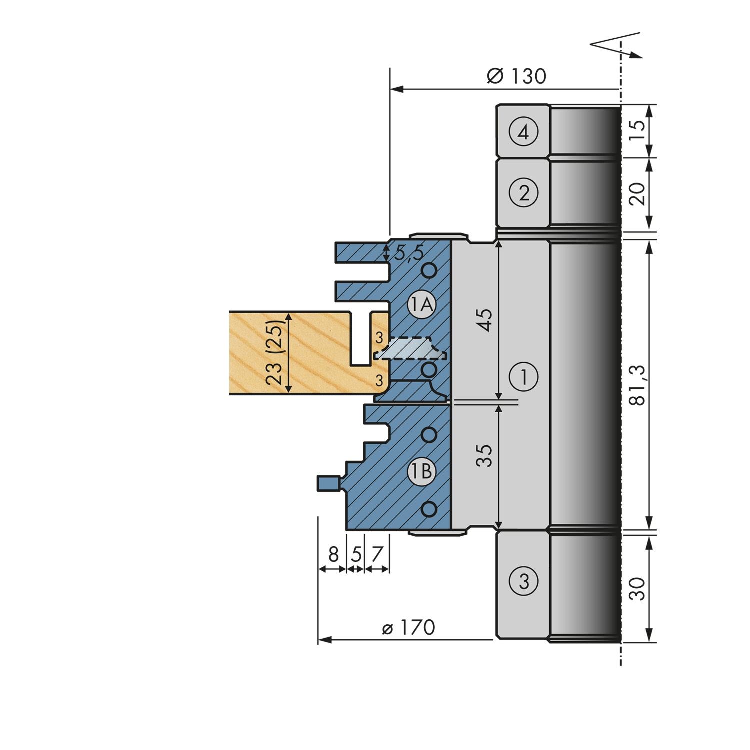 Rezkar za okvire vrat| Ø 170 mm