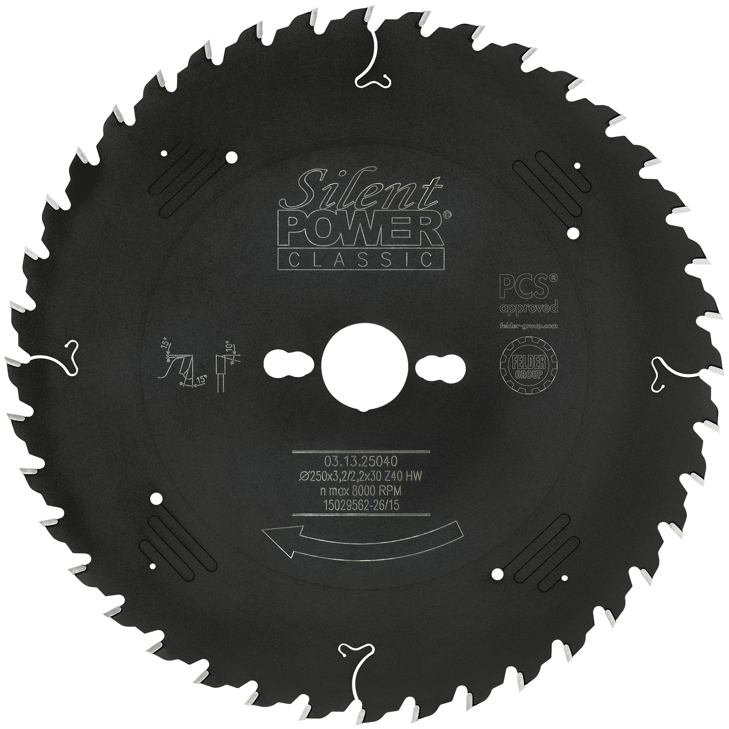 KOMPLET: Silent Power® Classic | kombinirani žagin list