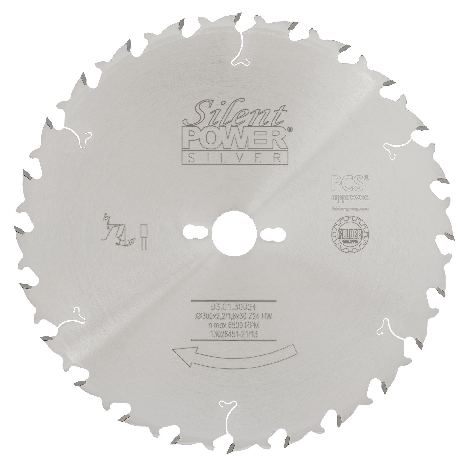 Žagin list HW za ozek rez Silent-Power® Silver